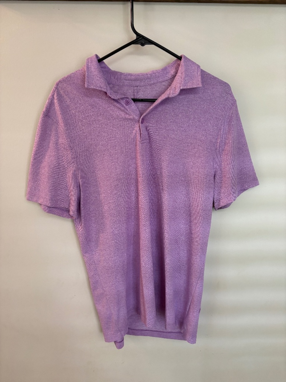 Lululemon Men's Evolution Polo Purple Heather Short Sleeve Golf No Size Tag